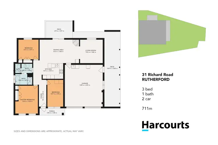 Floorplan of Homely house listing, 31 Richard Road, Rutherford NSW 2320