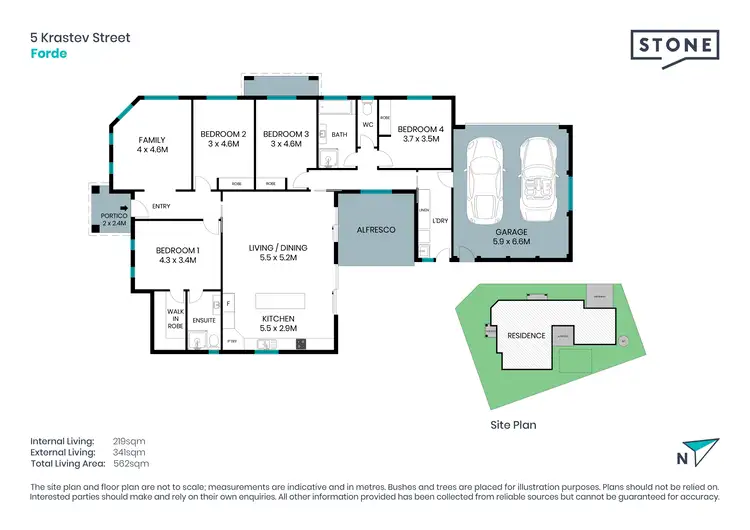 Floorplan of Homely house listing, 5 Krastev Street, Forde ACT 2914