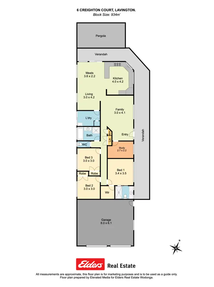 Floorplan of Homely house listing, 6 Creighton Court, Lavington NSW 2641