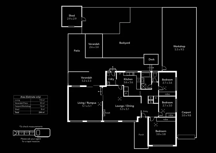 Floorplan of Homely house listing, 71 Young Street, Reynella SA 5161