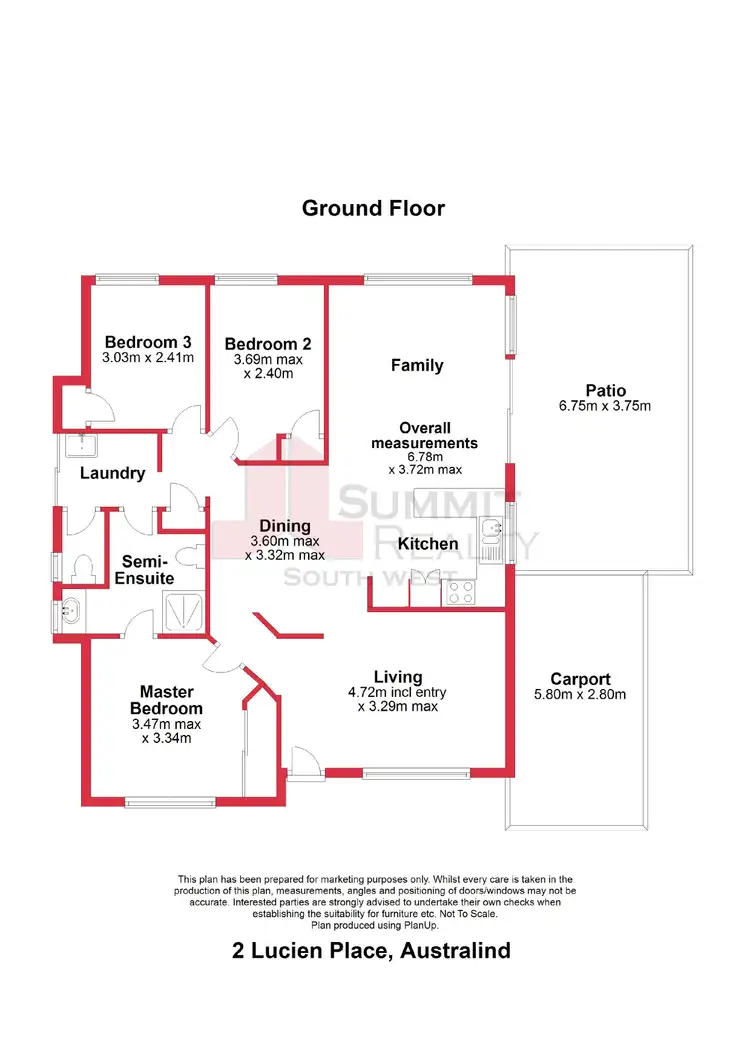 Floorplan of Homely house listing, 2 Lucien Place, Australind WA 6233