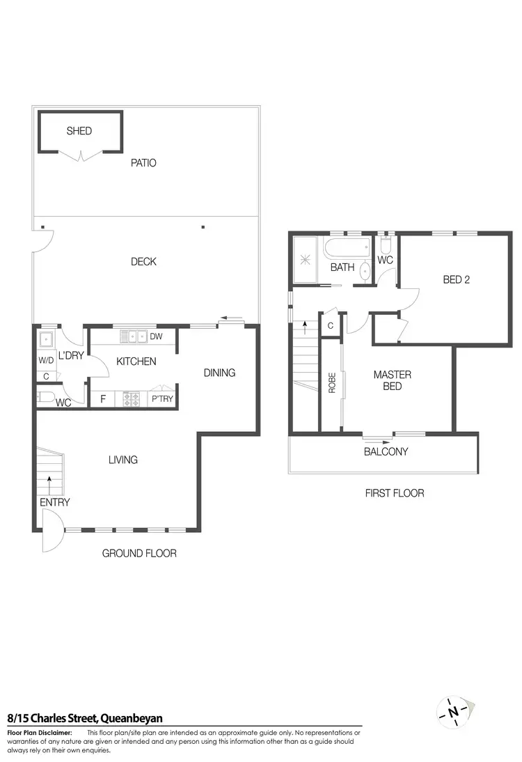 Floorplan of Homely townhouse listing, 8/15 Charles Street, Queanbeyan NSW 2620