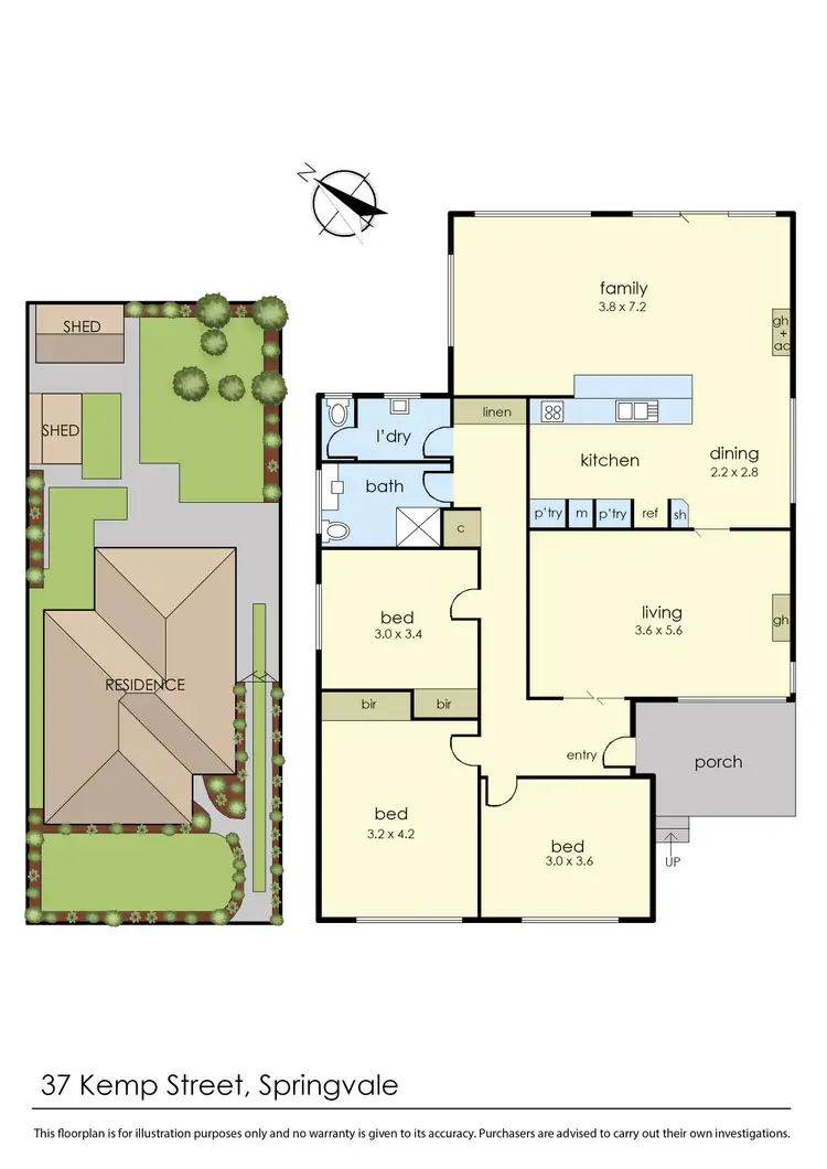 Floorplan of Homely house listing, 37 Kemp Street, Springvale VIC 3171