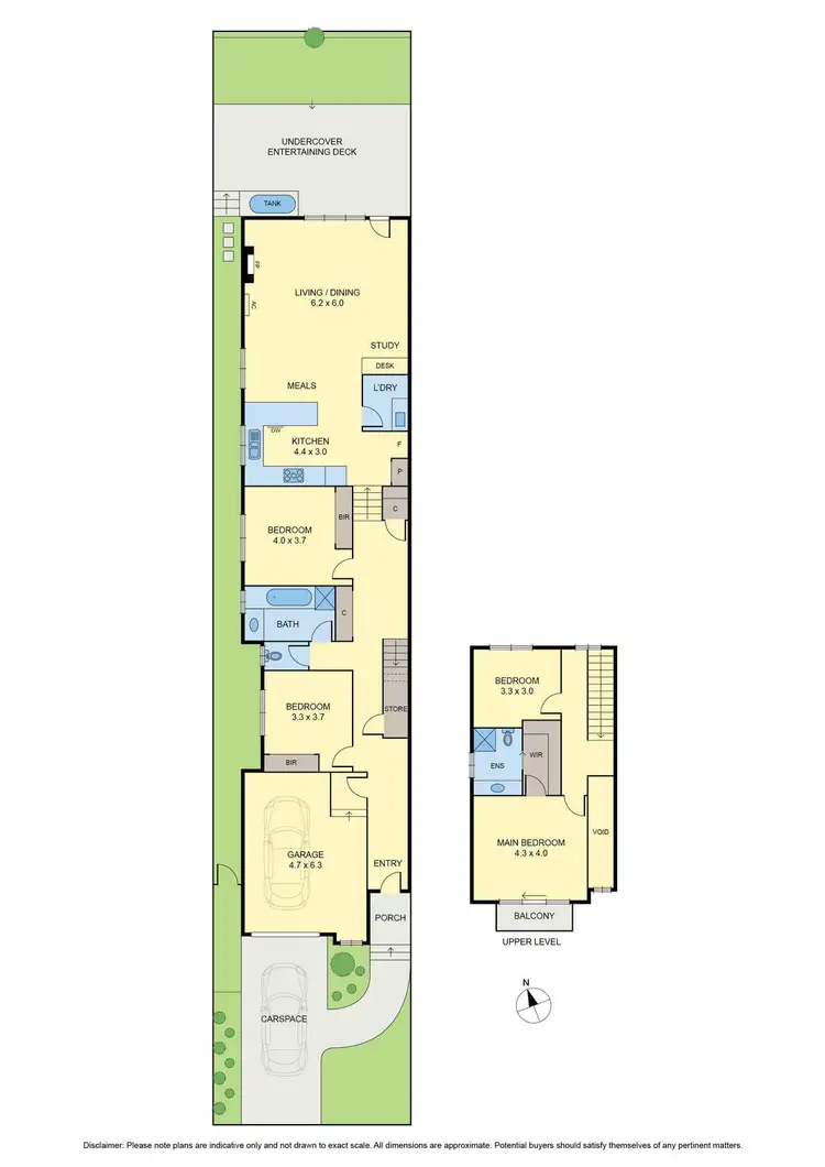 Floorplan of Homely townhouse listing, 22a Rutland Street, Niddrie VIC 3042