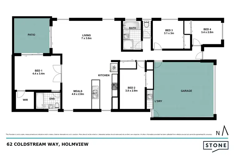 Floorplan of Homely house listing, 62 Coldstream Way, Holmview QLD 4207