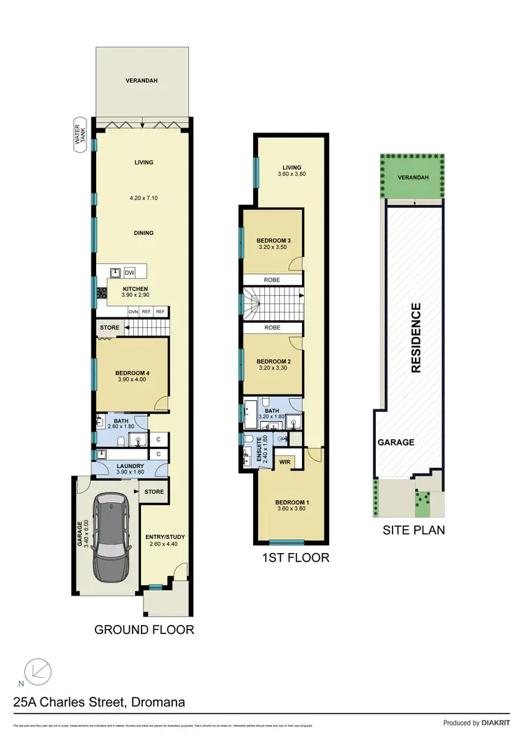 Floorplan of Homely house listing, 25A Charles Street, Dromana VIC 3936