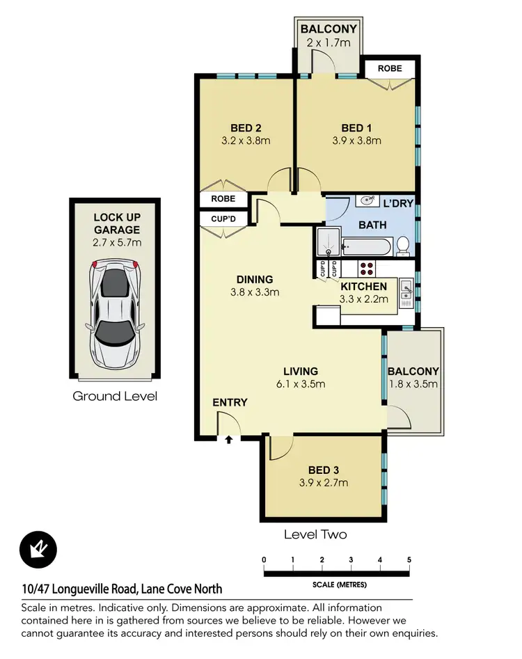 Floorplan of Homely apartment listing, 10/47 Longueville Road, Lane Cove North NSW 2066