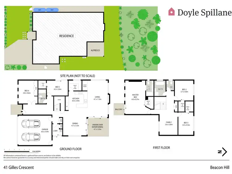 Floorplan of Homely house listing, 41 Gilles Crescent, Beacon Hill NSW 2100