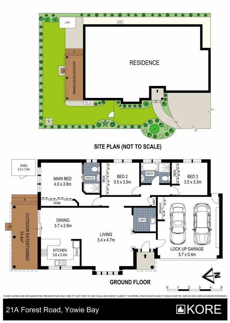 Floorplan of Homely semi-detached listing, 21a Forest Road, Yowie Bay NSW 2228