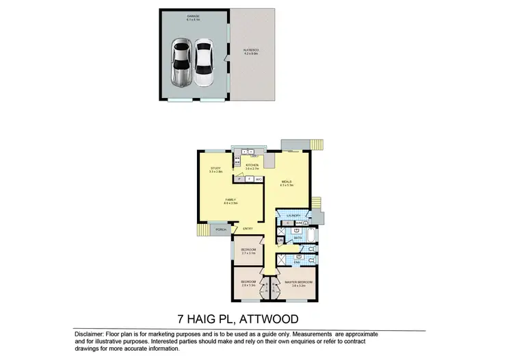 Floorplan of Homely house listing, 7 Haig Place, Attwood VIC 3049