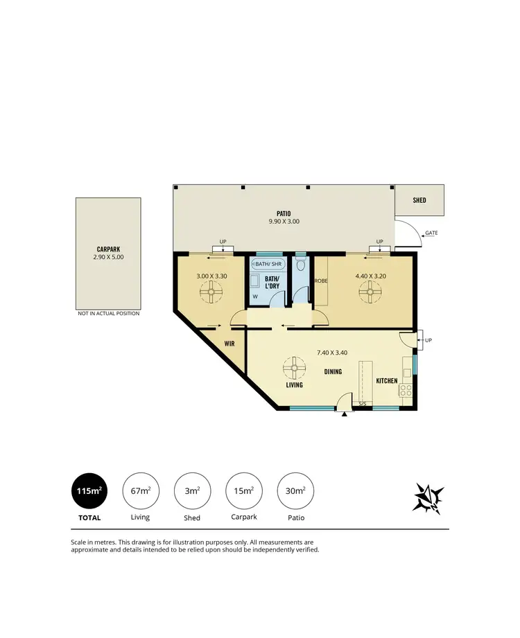 Floorplan of Homely unit listing, 5/49 Diagonal Road, Glenelg East SA 5045