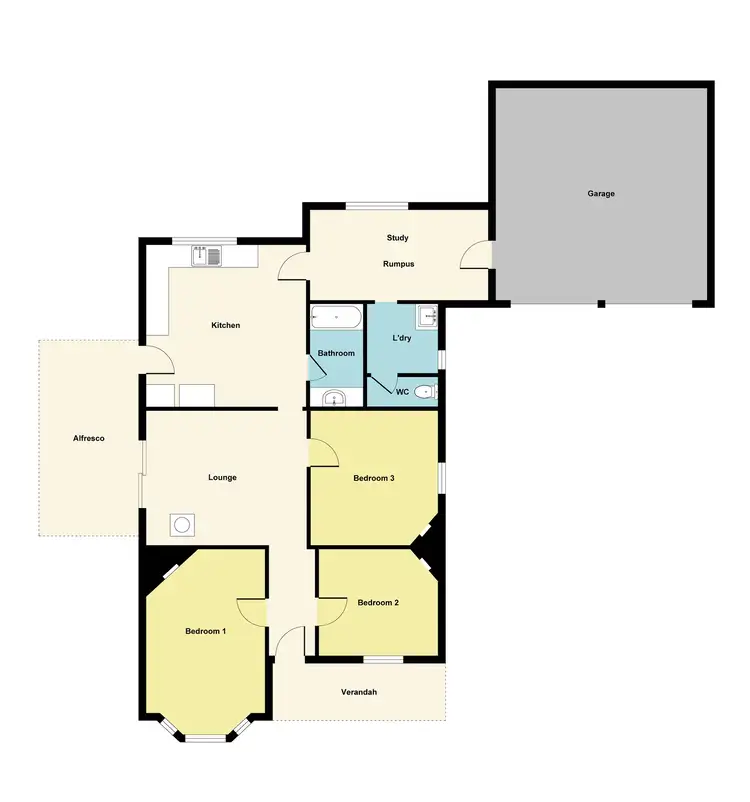 Floorplan of Homely house listing, 14 Charlotte Street, Sebastopol VIC 3356