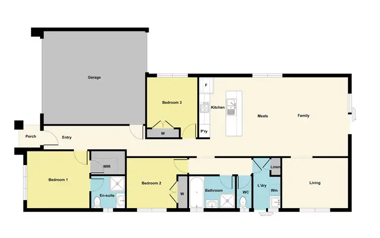 Floorplan of Homely house listing, 5 Antoinette Avenue, Bonshaw VIC 3352
