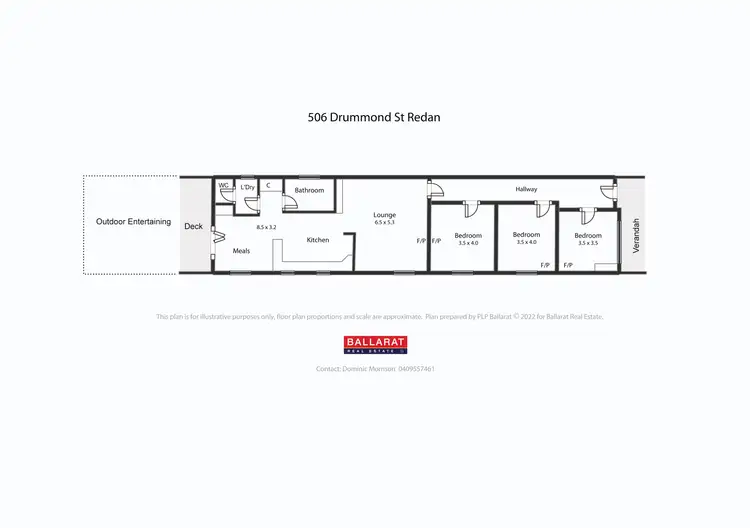 Floorplan of Homely house listing, 506 Drummond Street South, Ballarat Central VIC 3350