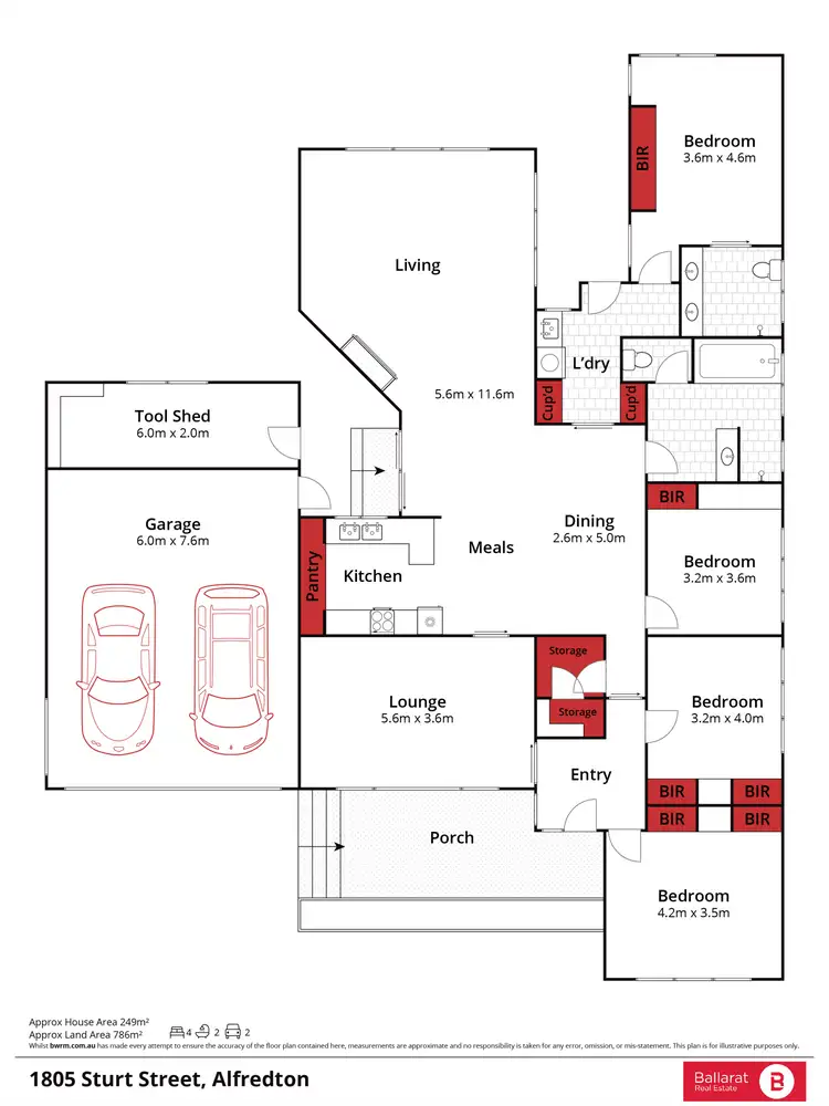 Floorplan of Homely house listing, 1805 Sturt Street, Alfredton VIC 3350