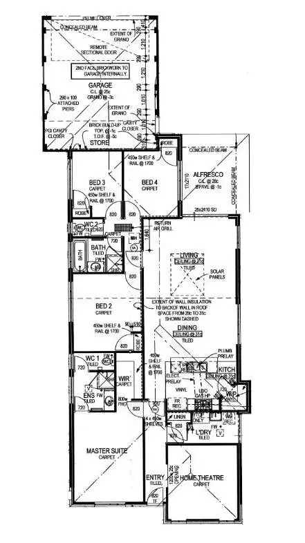 Floorplan of Homely house listing, 13 Miramar Way, Piara Waters WA 6112