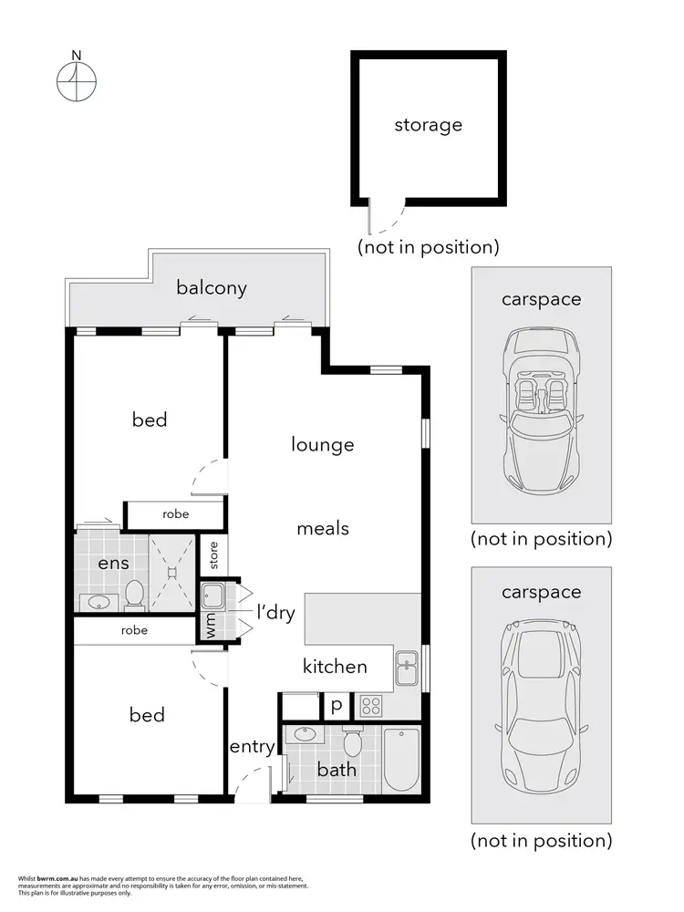 Floorplan of Homely apartment listing, UG11/17 The Causeway, Kingston ACT 2604