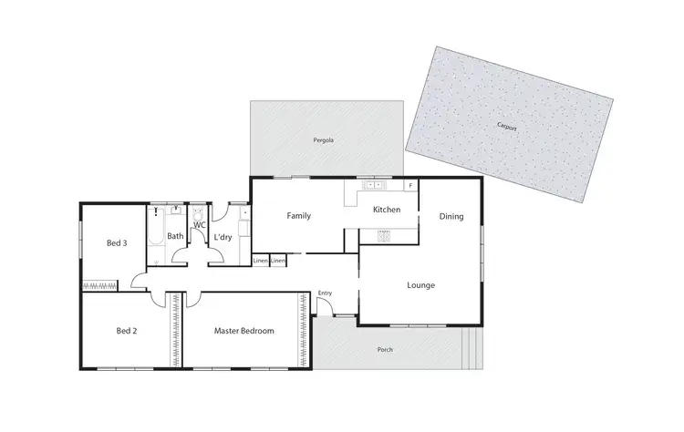 Floorplan of Homely house listing, 5 Crawford Crescent, Flynn ACT 2615