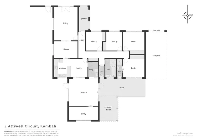 Floorplan of Homely house listing, 4 Attiwell Circuit, Kambah ACT 2902
