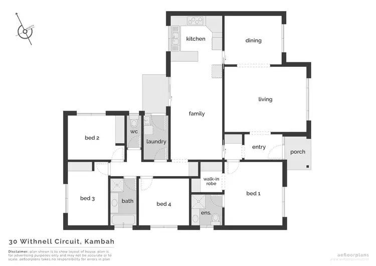 Floorplan of Homely house listing, 30 Withnell Circuit, Kambah ACT 2902