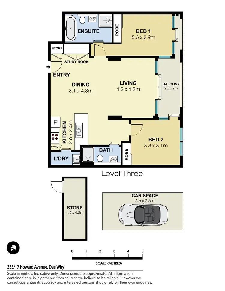 Floorplan of Homely apartment listing, 333/17 Howard Avenue, Dee Why NSW 2099