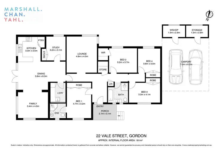 Floorplan of Homely house listing, 22 Vale Street, Gordon NSW 2072