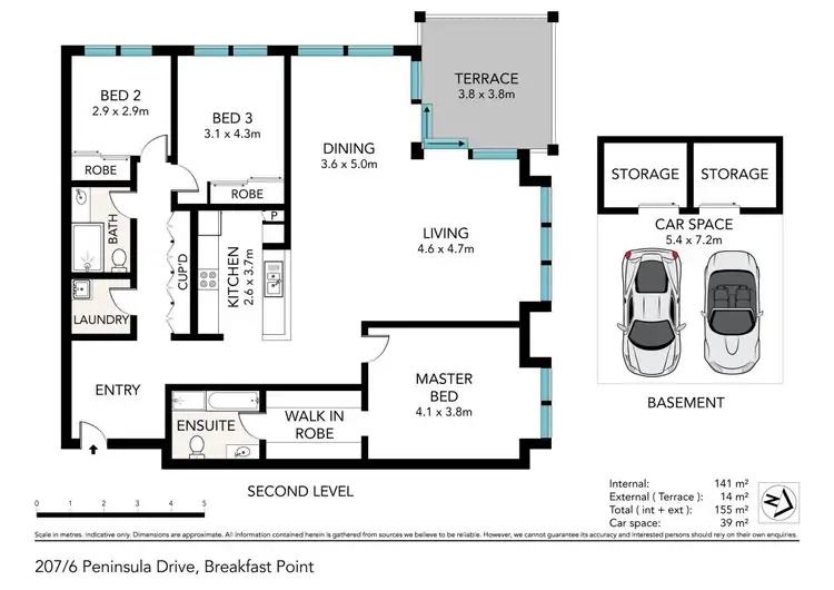 Floorplan of Homely apartment listing, 207/6 Peninsula Drive, Breakfast Point NSW 2137