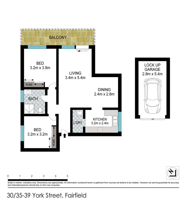 Floorplan of Homely unit listing, 30/35-39 York Street, Fairfield NSW 2165