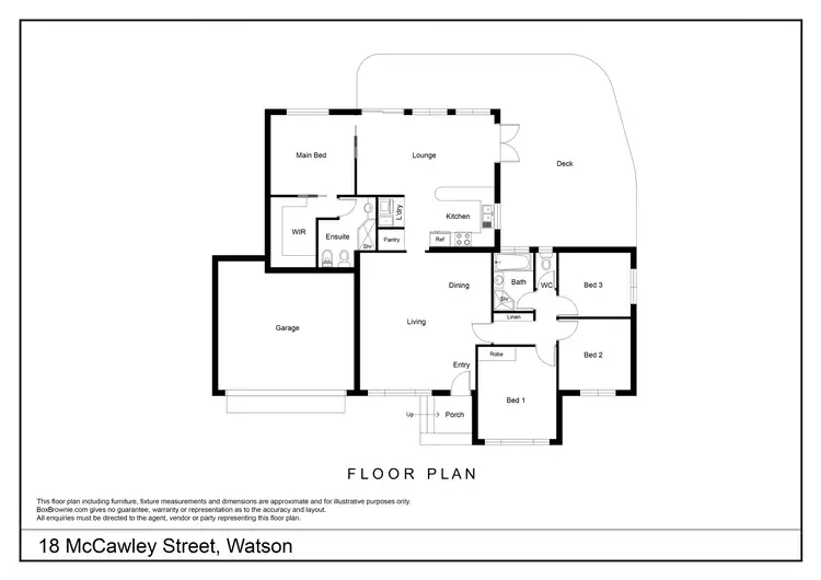 Floorplan of Homely house listing, 18 McCawley Street, Watson ACT 2602
