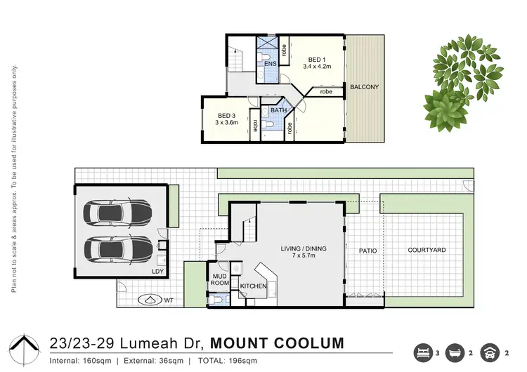 Floorplan of Homely townhouse listing, 23/23-29 Lumeah Drive, Mount Coolum QLD 4573
