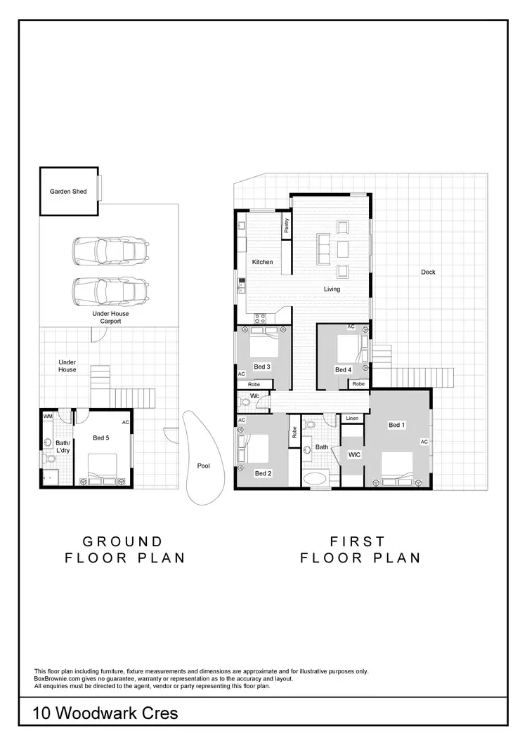 Floorplan of Homely house listing, 10 Woodwark Crescent, Cannonvale QLD 4802