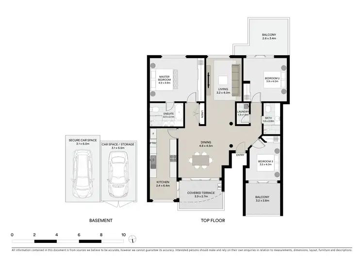 Floorplan of Homely apartment listing, 5/1 Amherst Street, Cammeray NSW 2062