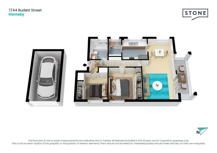Floorplan of Homely apartment listing, 7/44 Burdett Street, Hornsby NSW 2077