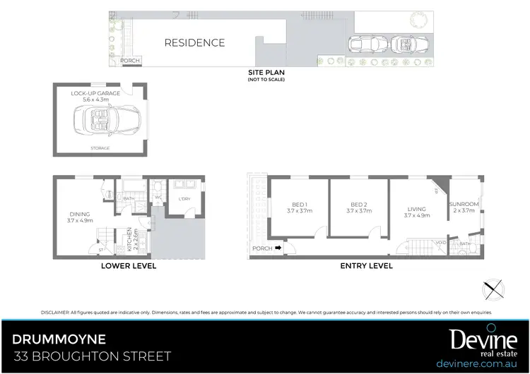 Floorplan of Homely house listing, 33 Broughton Street, Drummoyne NSW 2047