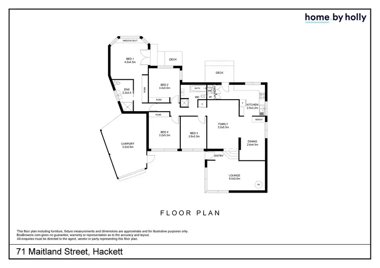 Floorplan of Homely house listing, 71 Maitland Street, Hackett ACT 2602