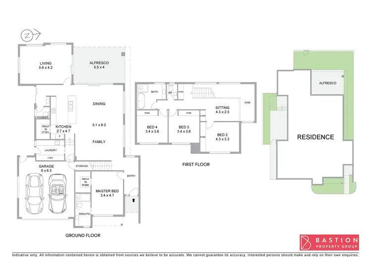 Floorplan of Homely townhouse listing, 1/1 Judith Macintosh Crescent, Taylor ACT 2913
