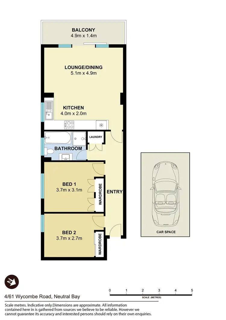 Floorplan of Homely apartment listing, 4/61 Wycombe Road, Neutral Bay NSW 2089