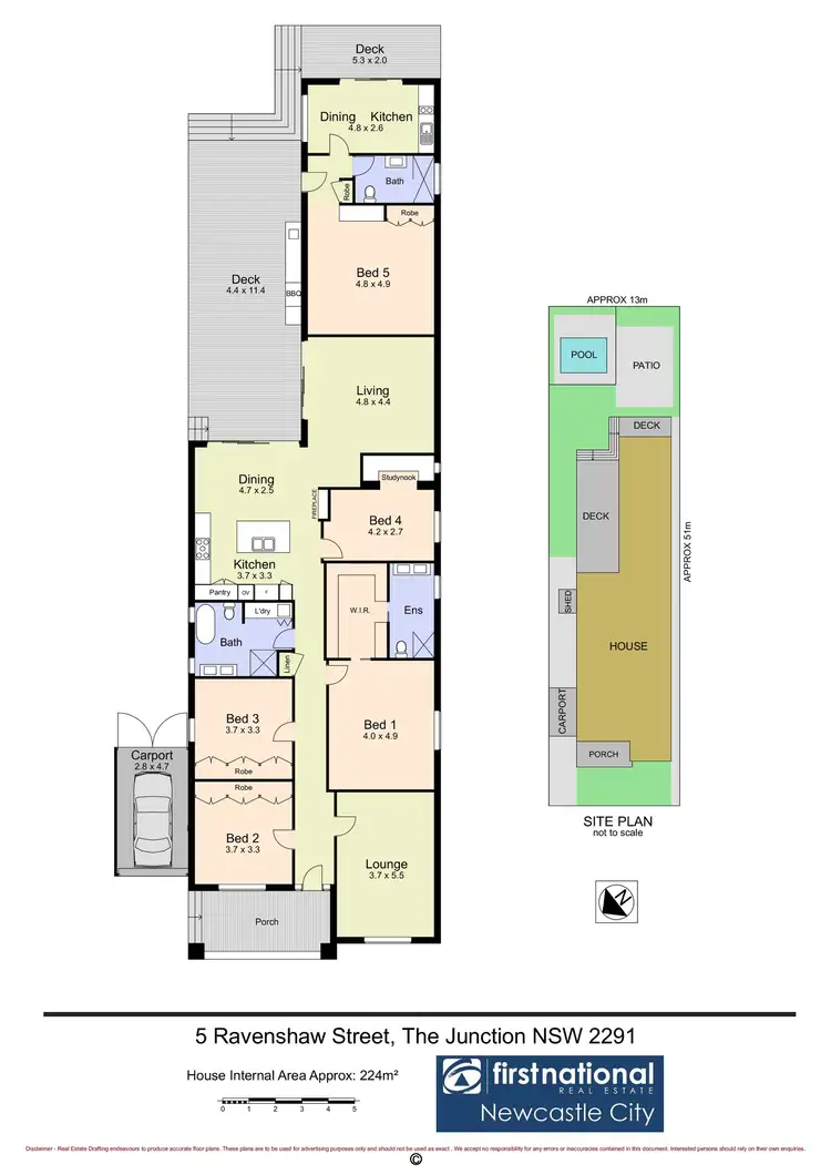 Floorplan of Homely house listing, 5 Ravenshaw Street, The Junction NSW 2291