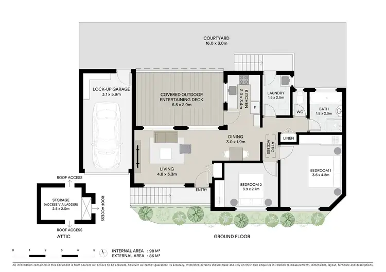 Floorplan of Homely villa listing, 3/8 Dernancourt Avenue, Engadine NSW 2233