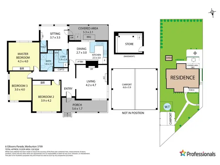 Floorplan of Homely house listing, 6 Gibsons Parade, Warburton VIC 3799