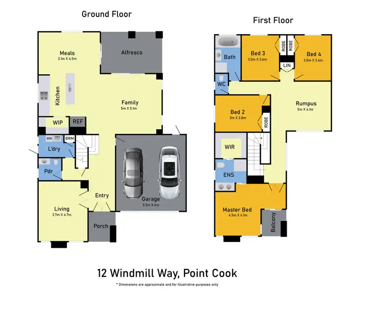 Floorplan of Homely house listing, 12 Windmill Way, Point Cook VIC 3030