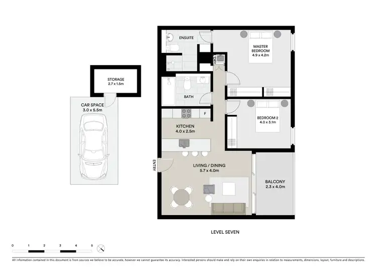 Floorplan of Homely apartment listing, 713/30 Anderson Street, Chatswood NSW 2067