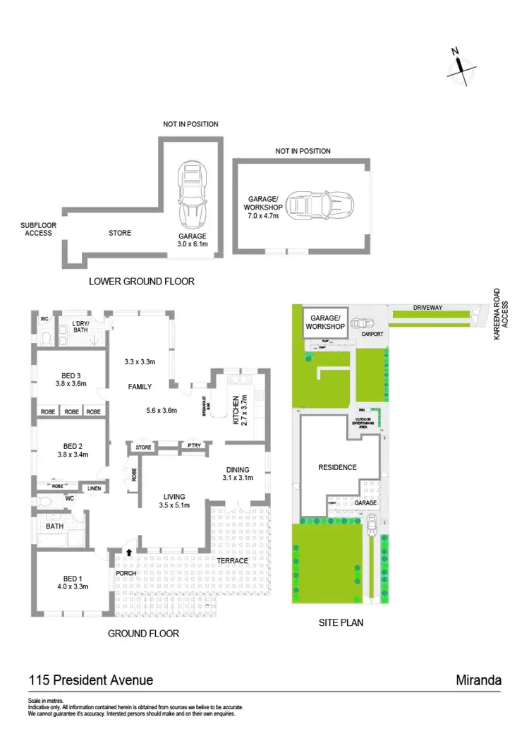 Floorplan of Homely house listing, 115 President Avenue, Miranda NSW 2228