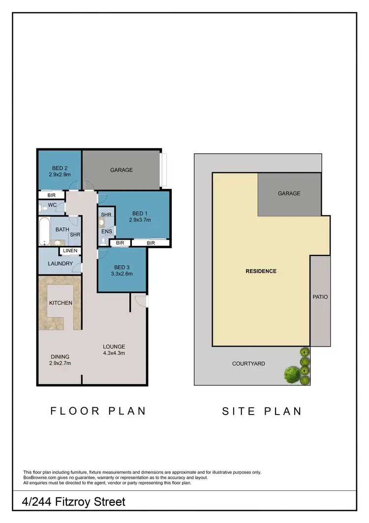 Floorplan of Homely townhouse listing, 4/244 Fitzroy Street Street, Dubbo NSW 2830