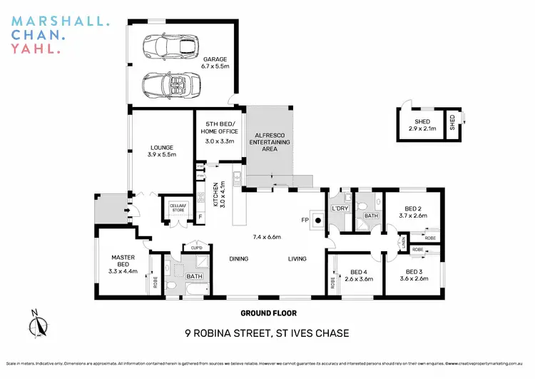 Floorplan of Homely house listing, 9 Robina Street, St Ives NSW 2075