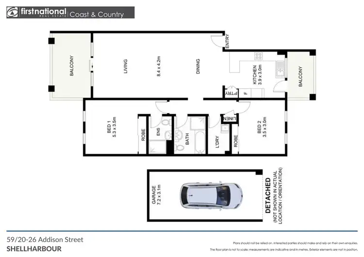 Floorplan of Homely apartment listing, 59/20-26 Addison Street, Shellharbour NSW 2529