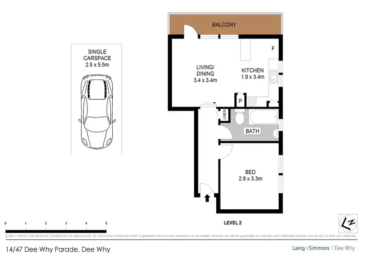 Floorplan of Homely unit listing, 14/47 Dee Why Parade, Dee Why NSW 2099