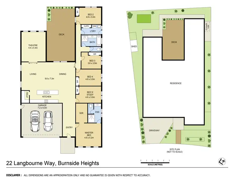 Floorplan of Homely house listing, 22 Langbourne Way, Burnside Heights VIC 3023