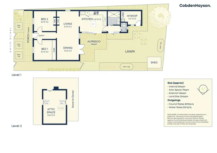 Floorplan of Homely house listing, 60 Smith Street, Balmain NSW 2041