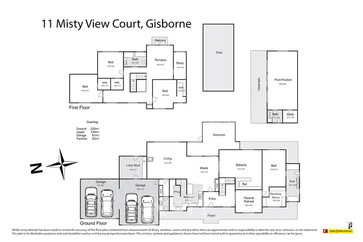 Floorplan of Homely house listing, 11 Misty View Court, Gisborne VIC 3437